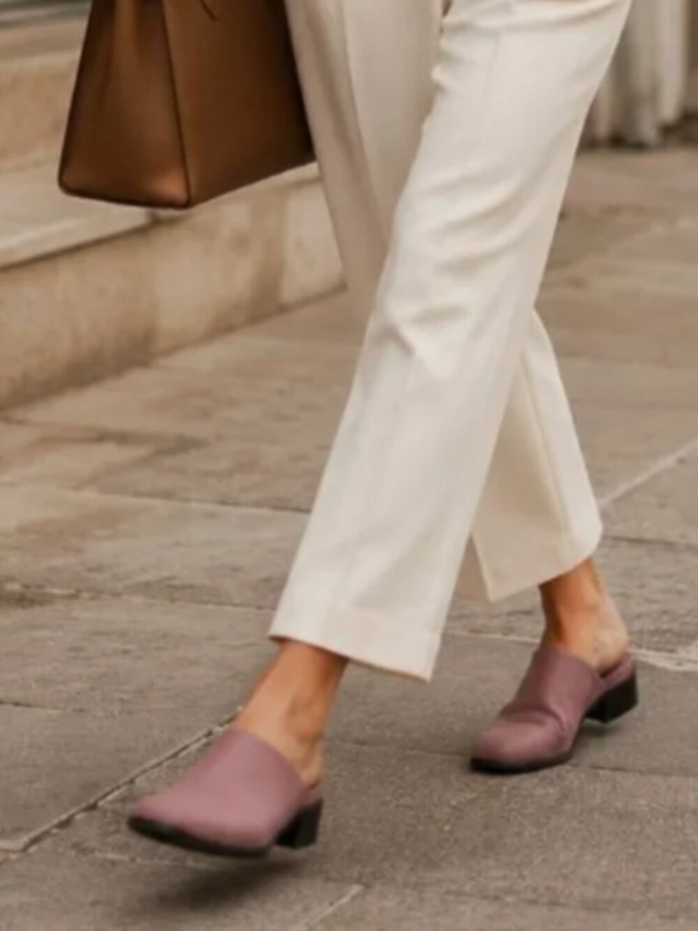 Donald J Pliner Lizka Silk Mule Clogs NIB Made In Spain Size 7 Mauve Pink